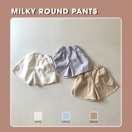 Quần short kaki thun mịn QS#36 (밀키 라운드 팬츠)